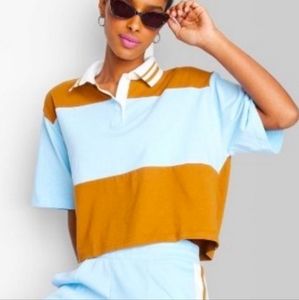 Wild Fable Plus Size Rugby Shirt Short Sleeve